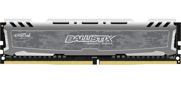 

Память для ПК Micron Crucial DDR4 2666 4GB Ballistix Sport (BLS4G4D26BFSB)