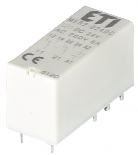 

Реле промежуточное ETI MER2-024 DC 2p (2473032)