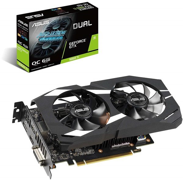 

Видеокарта ASUS GeForce GTX 1660Ti 6GB GDDR6 DUAL OC (DUAL-GTX1660TI-O6G)