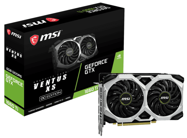 

Видеокарта MSI GeForce GTX 1660 Ti 6GB GDDR6 VENTUS (GF_GTX_1660_TI_VENTXS6GO)