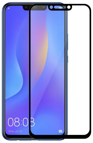 

Стекло MakeFuture для Huawei P Smart Plus Black Full Cover Full Glue