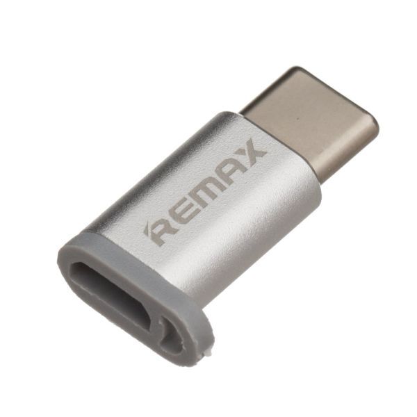

Адаптер Remax Feliz microUSB to Type-C Silver