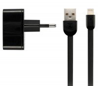  Зарядний пристрій Remax 2.4 A Dual USB Charger+Data Cable for Lightning black 