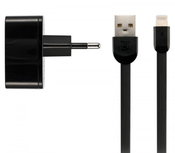 

Сетевое зарядное устройство Remax RP-U215 Dual USB 2.4A + Type-C Cable Black