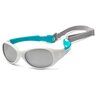 Детские солнцезащитные очки Koolsun KS-FLWA003 бело-бирюзовые 3+ (KS-FLWA003) фото 