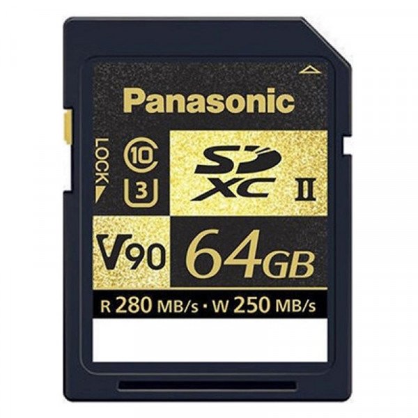 

Карта памяти Panasonic SDXC 64GB Class 10 UHS-II U3 V90 R280/W250 MB/s (RP-SDZA64GAK)