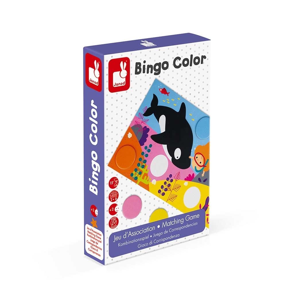 Настольная игра Janod Бинго. Изучение цвета (J02693) фото 