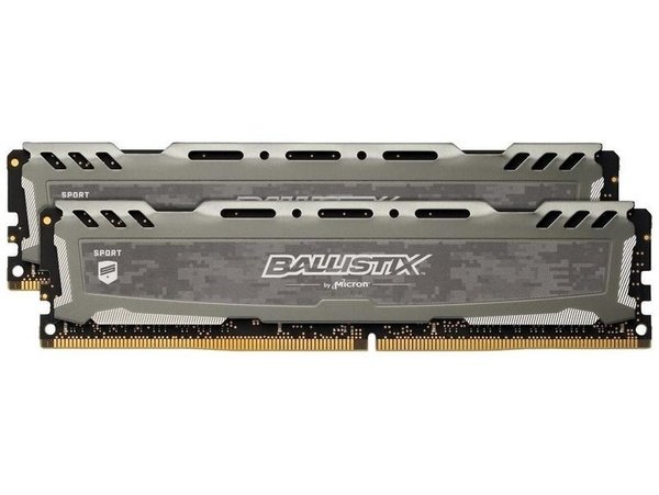 

Память для ПК Micron Crucial Ballistix Sport DDR4 2666 8GB (4GBx2) KIT (BLS2K4G4D26BFSB)