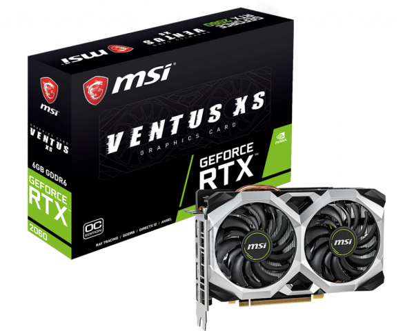 

Видеокарта MSI GeForce RTX2060 6GB GDDR6 VENTUS XS OC (RTX2060_VENTUS_XS_6G_OC)