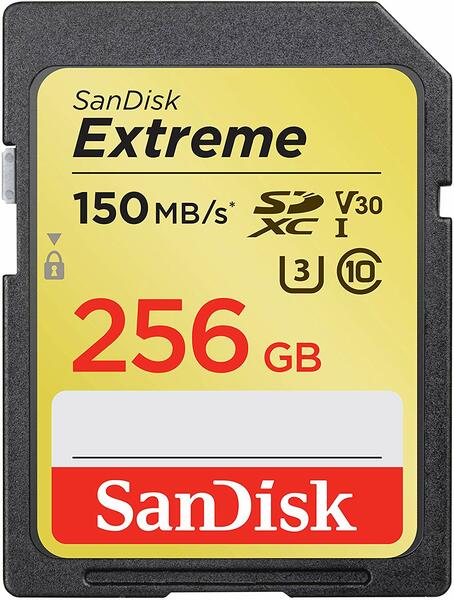 Акція на Карта памяти SANDISK SDXC 256GB Class 10 Extreme UHS-I U3 R150/W70MB/s (SDSDXV5-256G-GNCIN) від MOYO