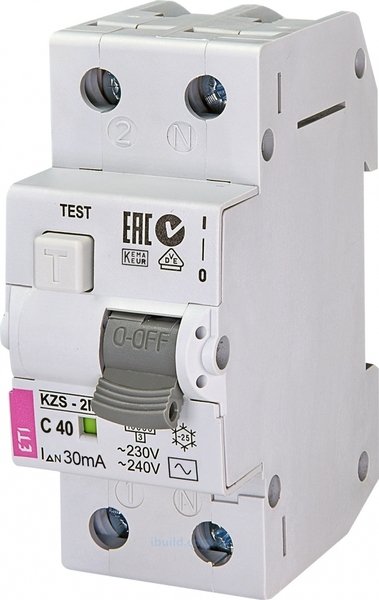 

Дифференциальный автомат ETI, KZS-2M C 40/0,03 тип AC (10kA)