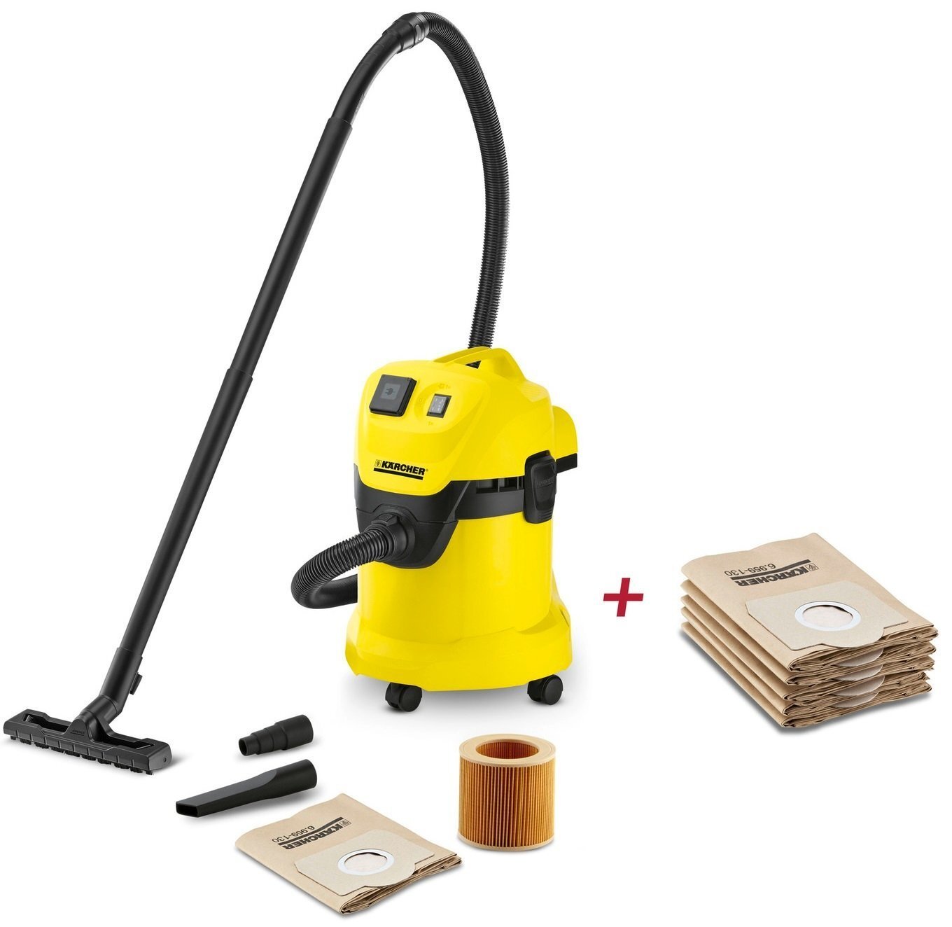 

Пылесос Karcher WD 3 P + мешки (9.611-148.0)