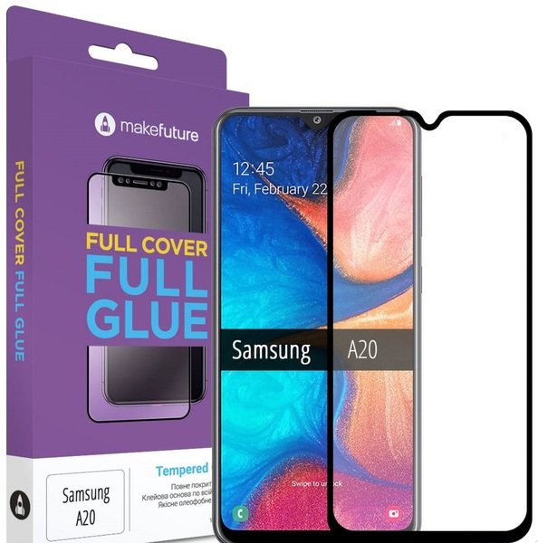 

Стекло MakeFuture для Galaxy A20 (A205) Full Cover Full Glue