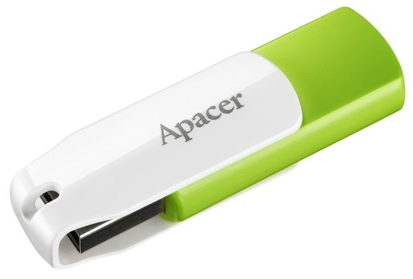 

Накопитель USB 2.0 APACER AH335 64GB Green/White (AP64GAH335G-1)