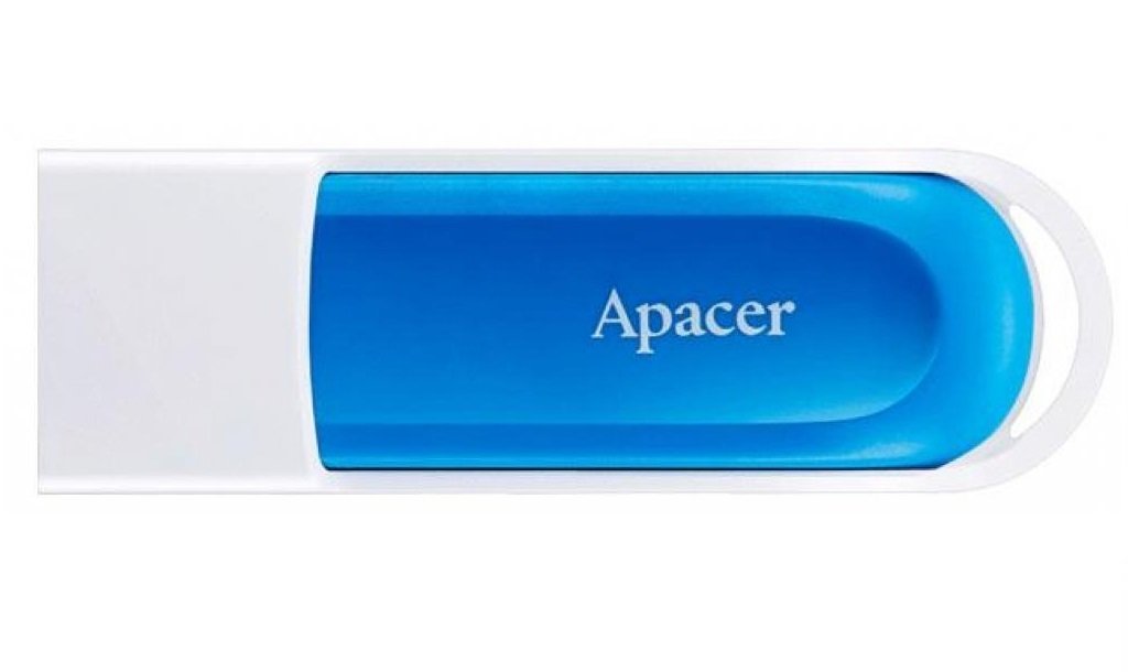  Накопичувач USB 2.0 APACER AH23A 64GB Blue/White (AP64GAH23AW-1) фото