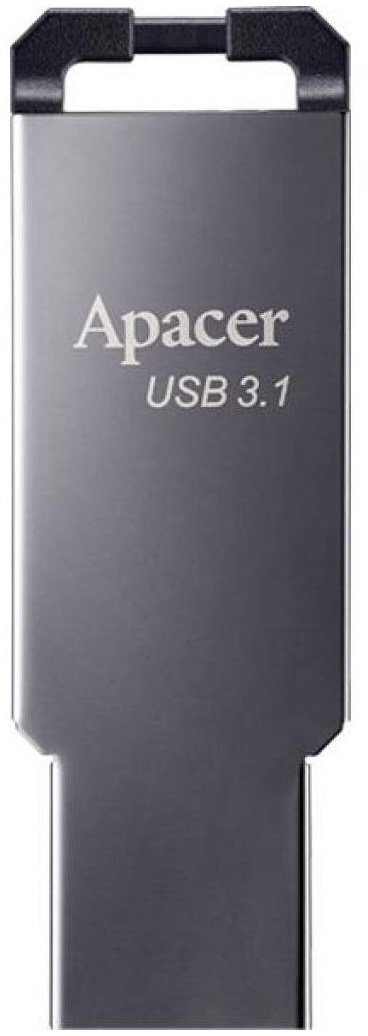  Накопичувач USB 3.1 APACER AH360 32GB Metal Black (AP32GAH360A-1) фото