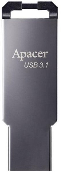 Акція на Накопитель USB 3.1 APACER AH360 32GB Metal Black (AP32GAH360A-1) від MOYO