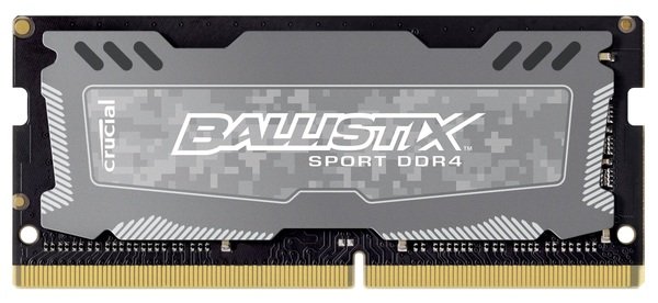 

Память Micron Crucial DDR4 2400 8GB SO-DIMM Ballistix Sport (BLS8G4S240FSDK)