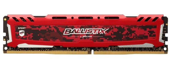 

Память для ПК Micron Crucial DDR4 3000 16GB Ballistix Sport (BLS16G4D30AESE)