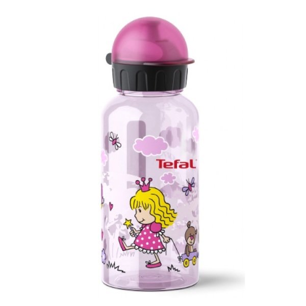 

Детская бутылка для питья Tefal Drink2go Tritan розовая, декор Принцесса, 0,4 л (K3170114)