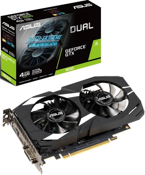 

Видеокарта ASUS GeForce GTX1650 4GB DDR5 (DUAL-GTX1650-4G)