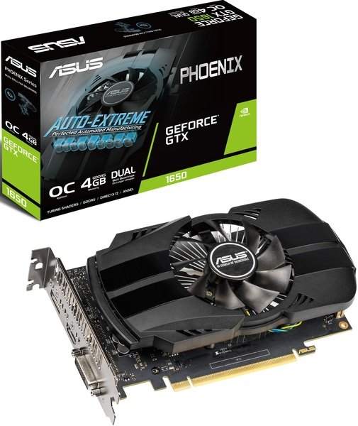 

Видеокарта ASUS GeForce GTX1650 4GB DDR5 OC (PH-GTX1650-O4G)