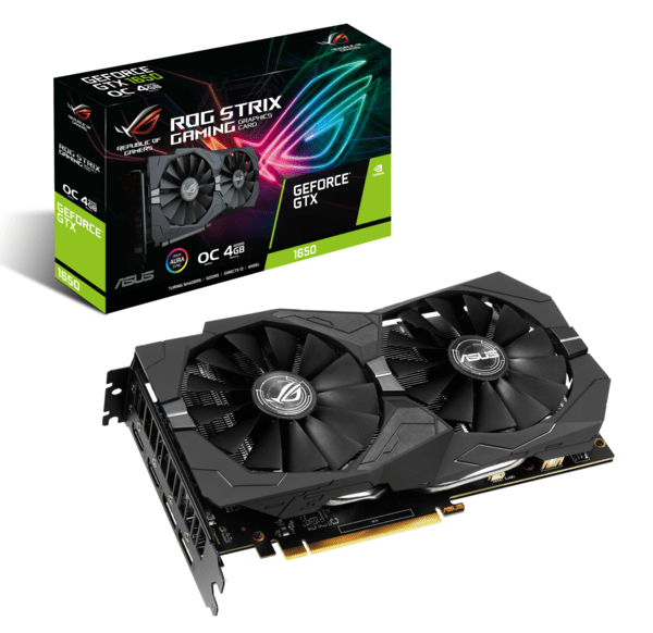 

Видеокарта ASUS GeForce GTX1650 4GB DDR5 STRIX OC (STRIX-GTX1650-O4G-GAMING)