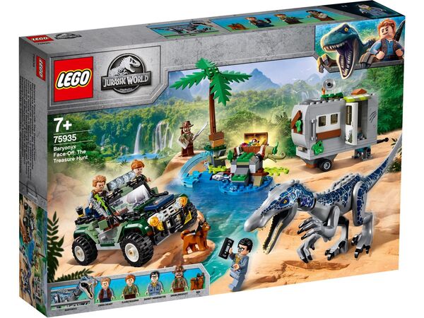 

Конструктор LEGO Jurassic World Схватка с Бариониксом: Поиск сокровищ (75935)