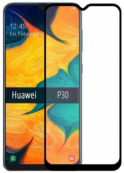 

Стекло MakeFuture для Huawei P30 Full Cover Full Glue