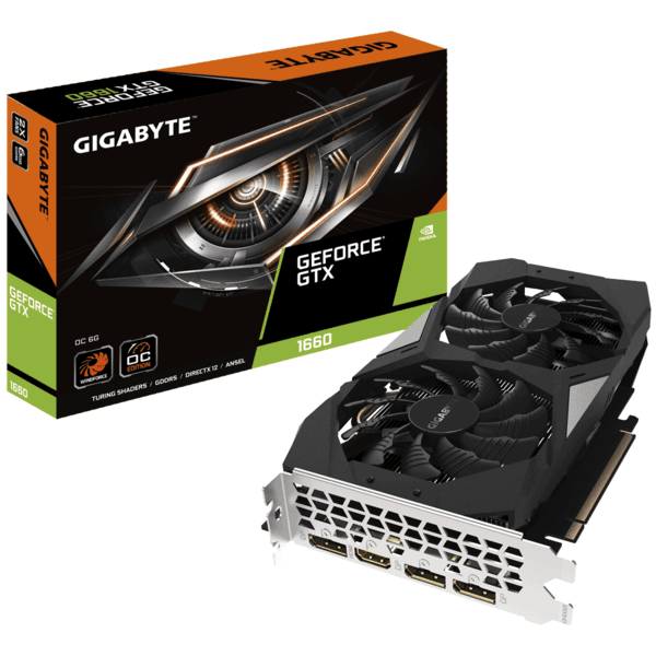 

Видеокарта GIGABYTE GeForce GTX 1660 6GB GDDR5 OC (GV-N1660OC-6GD)