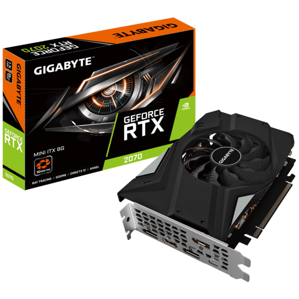 

Видеокарта GIGABYTE GeForce RTX 2070 8GB GDDR6 MINI ITX (GV-N2070IX-8GC)