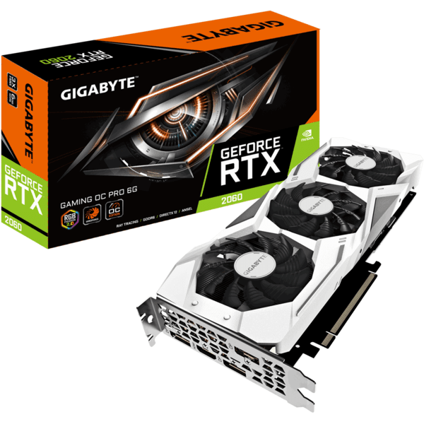 

Видеокарта GIGABYTE GeForce RTX 2060 6GB Gaming OC PRO (GV-N2060GAMOC_P_W-6GD)