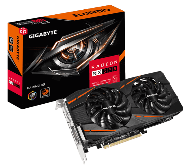 

Видеокарта GIGABYTE Radeon RX 590 8GB GDDR5 Gaming (GV-RX590GAMING-8GD)