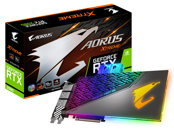 

Видеокарта GIGABYTE GeForce RTX 2080 8GB GDDR6 XTREME Waterforce WB Aorus (GV-N2080AORUSX_WB-8GC)