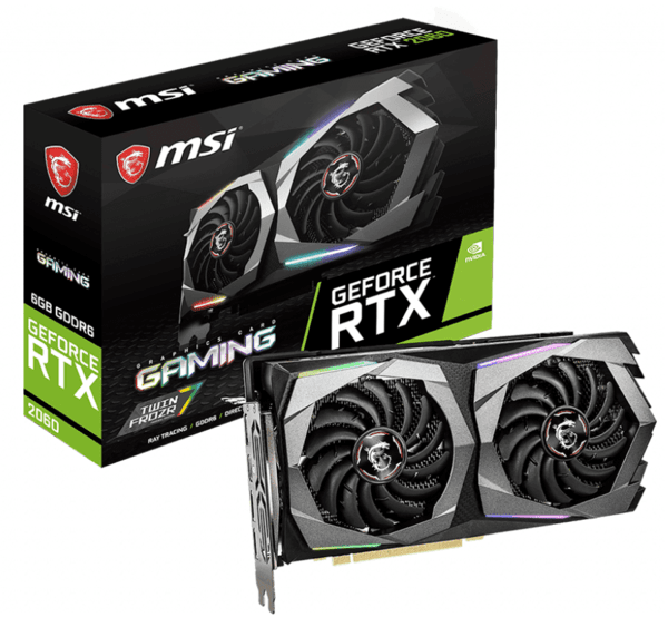 

Видеокарта MSI GeForce RTX2060 6GB GDDR6 Gaming (GF_RTX2060_GAMING_6G)