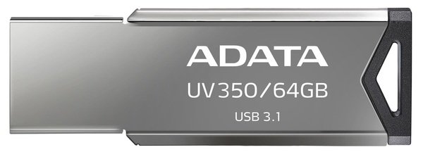 

Накопитель USB 3.1 ADATA UV350 64GB Metal Black (AUV350-64G-RBK)