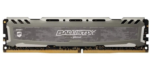 

Память для ПК Micron Crucial DDR4 3000 16GB Ballistix Sport (BLS16G4D30BESB)