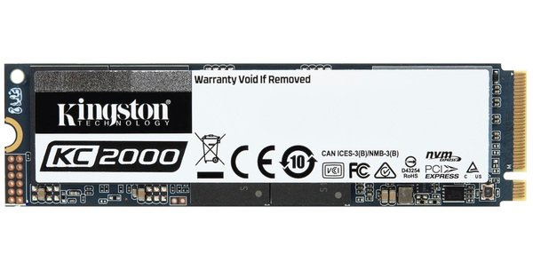 

SSD накопитель KINGSTON KC2000 500GB M.2 NVMe PCle 3.0 4x 2280 (SKC2000M8/500G)