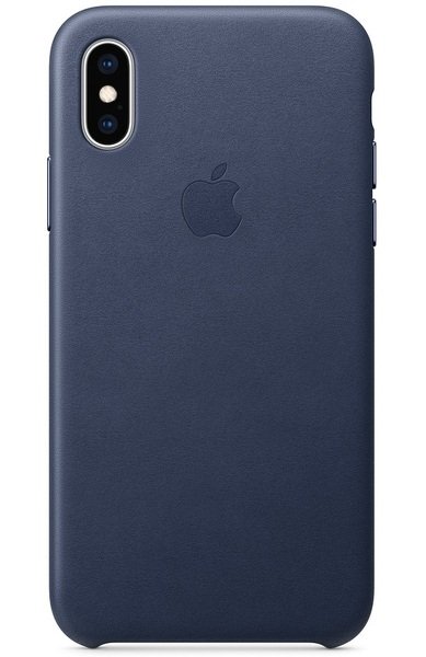 

Чехол Apple Leather Case для iPhone X/Xs Midnight Blue (MRWN2ZM/A)