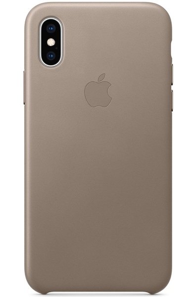 

Чехол Apple Leather Case для iPhone X/Xs Taupe (MRWL2ZM/A)