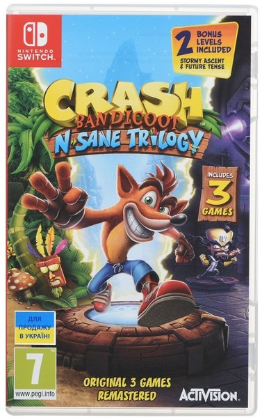 

Игра Crash Bandicoot N'sane Trilogy (Nintendo Switch, Английский язык)