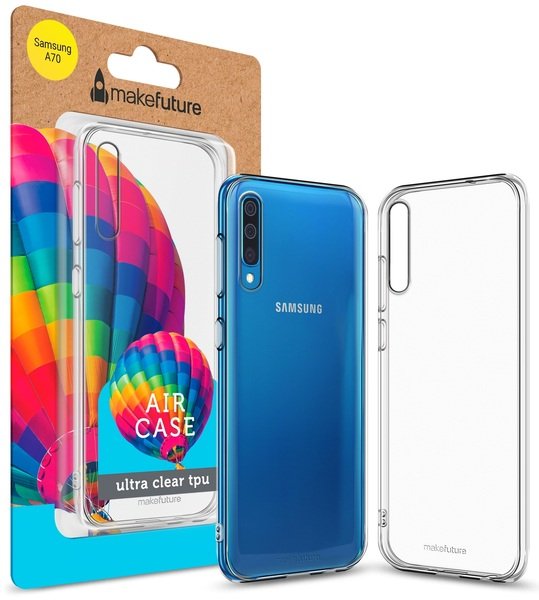 

Чехол MakeFuture для Samsung A70 Air Case (Clear TPU)