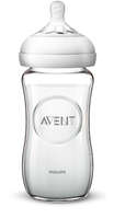 Бутылочка для кормления Avent Natural стеклянная 240 мл (SCF053/17)
