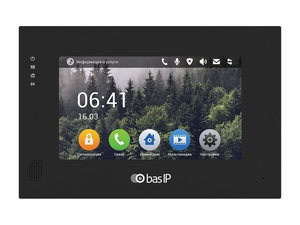

IP видеодомофон BasIP AQ-07L Black