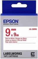 Картридж с лентой Epson LK3WRN принтеров LW-300/400/400VP/700 Std Red/Wht 9mm/9m (C53S653008)