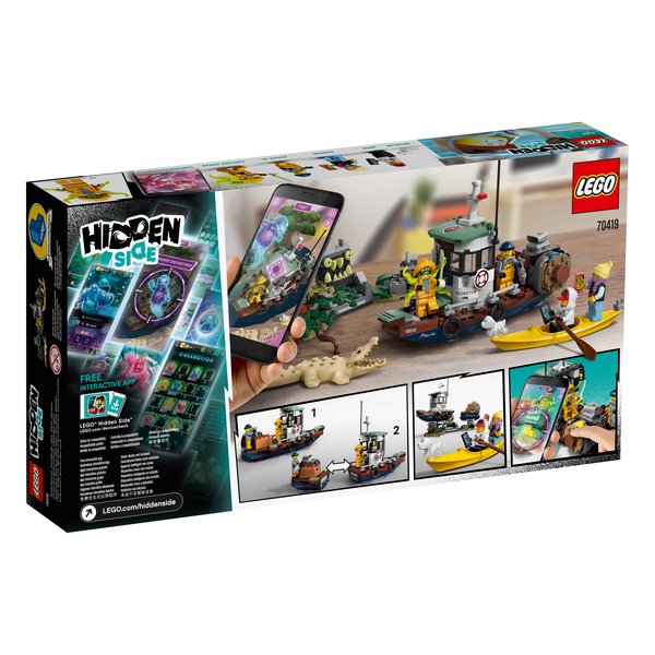 

Конструктор LEGO Hidden Side Разбитая лодка ловцов креветок (70419)
