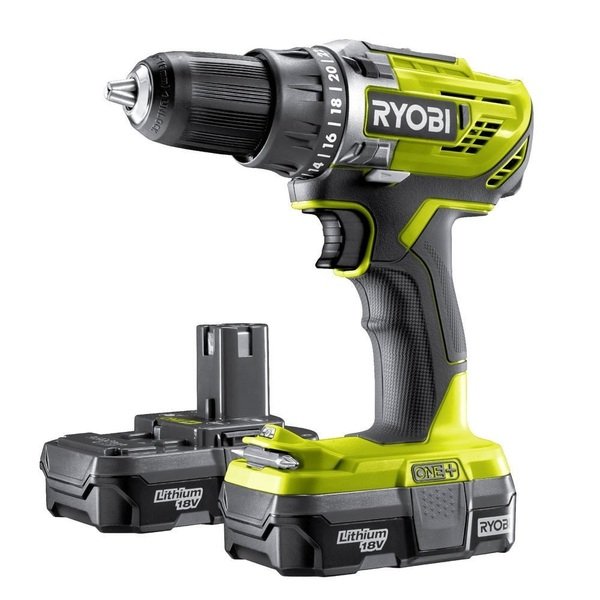 

Аккумуляторный шуруповерт Ryobi ONE+ R18DD3-213S (5133003352)