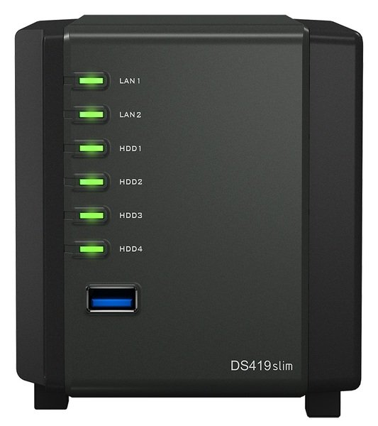 

Сетевое хранилище NAS SYNOLOGY DS419slim