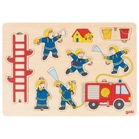 Пазл-вкладыш вертикальный goki Пожарная команда (57471G)