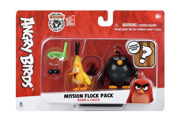 

Игровая фигурка Jazwares Angry Birds ANB Mission Flock Бомб и Чак (ANB0008)